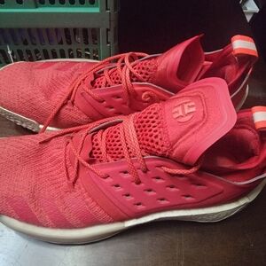 Mens Red Adidas Athletic Shoes